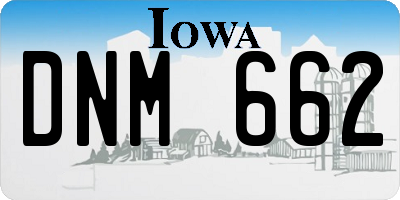 IA license plate DNM662