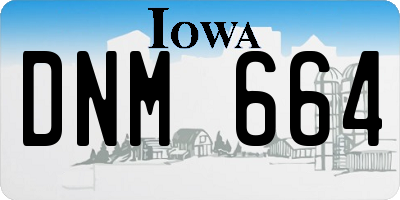 IA license plate DNM664