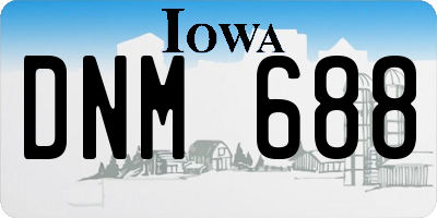 IA license plate DNM688