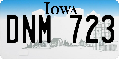 IA license plate DNM723