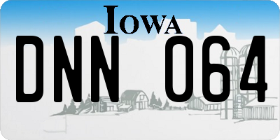 IA license plate DNN064