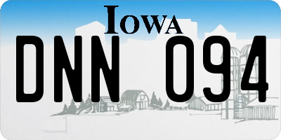 IA license plate DNN094