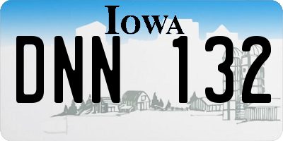 IA license plate DNN132