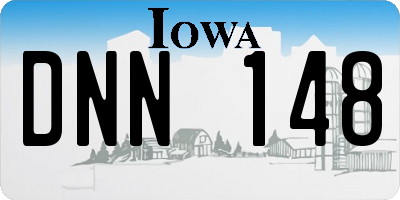 IA license plate DNN148