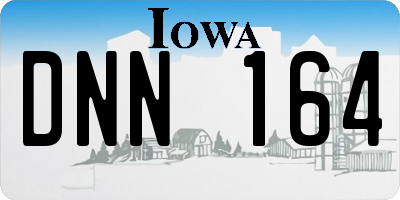 IA license plate DNN164