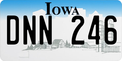 IA license plate DNN246