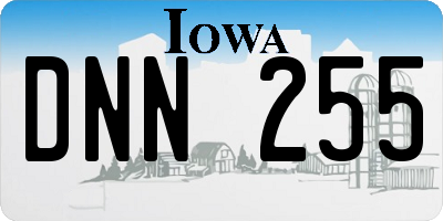 IA license plate DNN255
