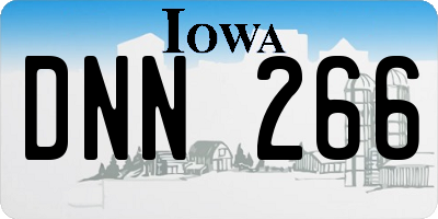 IA license plate DNN266