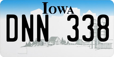 IA license plate DNN338