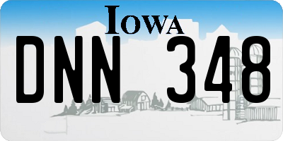 IA license plate DNN348