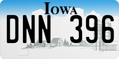 IA license plate DNN396