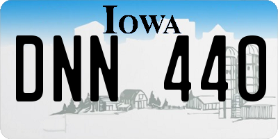 IA license plate DNN440