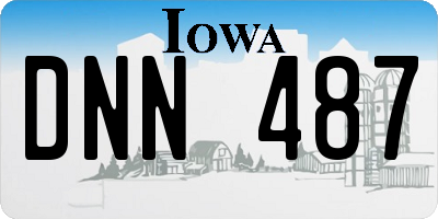 IA license plate DNN487