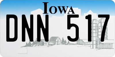 IA license plate DNN517