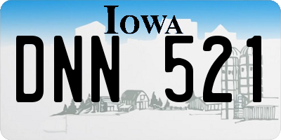 IA license plate DNN521