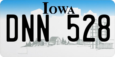 IA license plate DNN528