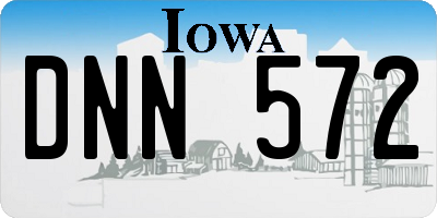 IA license plate DNN572