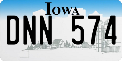 IA license plate DNN574
