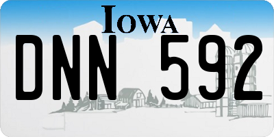 IA license plate DNN592