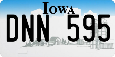 IA license plate DNN595