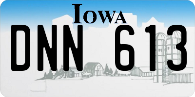 IA license plate DNN613