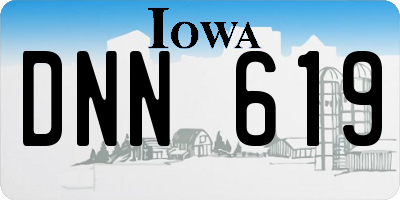 IA license plate DNN619