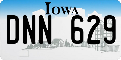 IA license plate DNN629