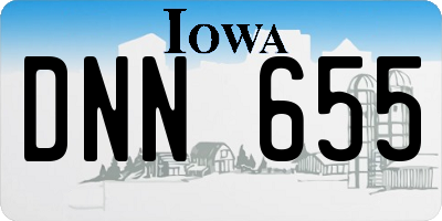 IA license plate DNN655