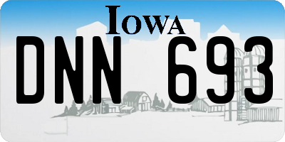 IA license plate DNN693