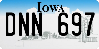 IA license plate DNN697