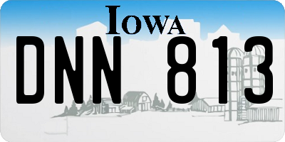 IA license plate DNN813