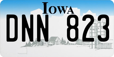 IA license plate DNN823