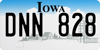 IA license plate DNN828