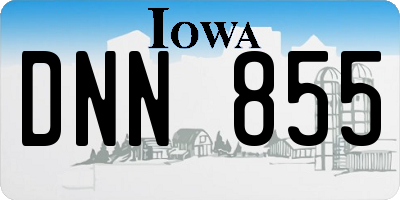 IA license plate DNN855