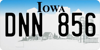 IA license plate DNN856