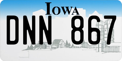 IA license plate DNN867