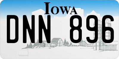 IA license plate DNN896