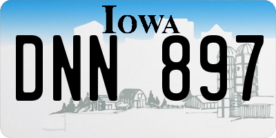 IA license plate DNN897