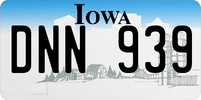 IA license plate DNN939