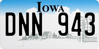 IA license plate DNN943