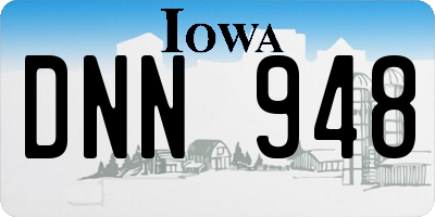 IA license plate DNN948