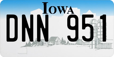 IA license plate DNN951