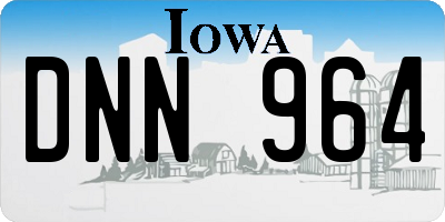 IA license plate DNN964