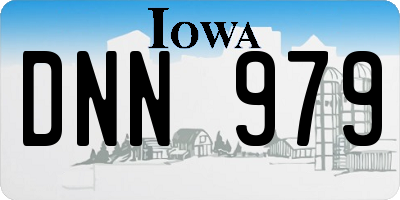 IA license plate DNN979