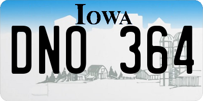 IA license plate DNO364