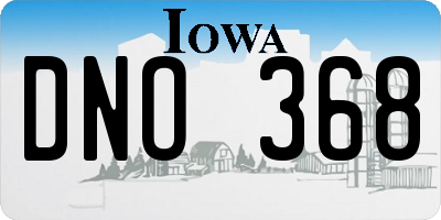 IA license plate DNO368