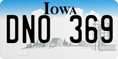 IA license plate DNO369