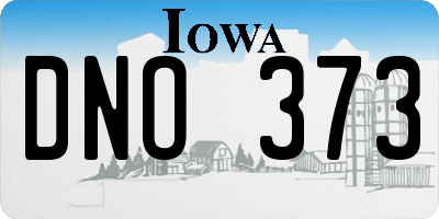IA license plate DNO373