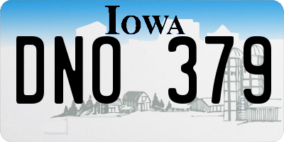 IA license plate DNO379