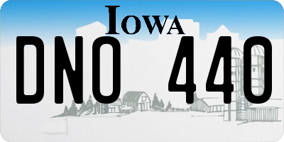 IA license plate DNO440